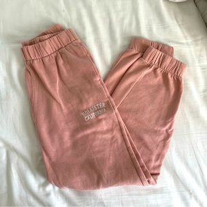 Hollister Co. Light Blush Pink Cuffed Sweatpants with Pockets